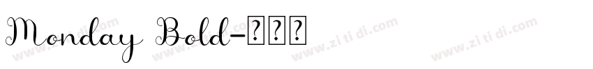 Monday Bold字体转换
